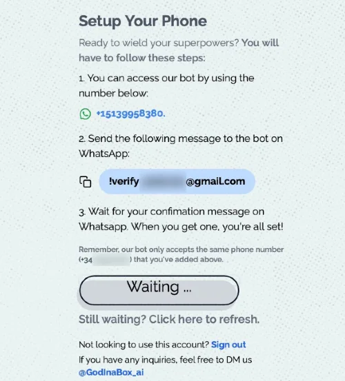 Cómo chatear con ChatGPT en Whatsapp - How to chat with ChatGPT on Whatsapp Registering God in a box BOT on Whatsapp How to chat with ChatGPT on Whatsapp - Registering God in a box BOT on Whatsapp.
